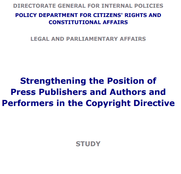 EP Study: © Reform Won’t Cut It for Journalists & Creators