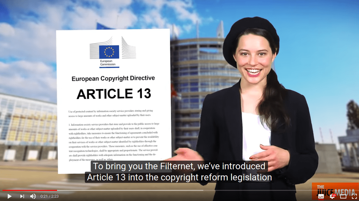 Article 13: even worse than the US DMCA takedown system